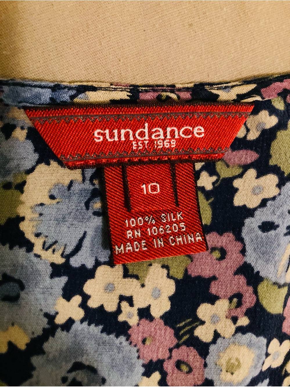 Sundance Floral Midi Silk Dress - Picture 5 of 5